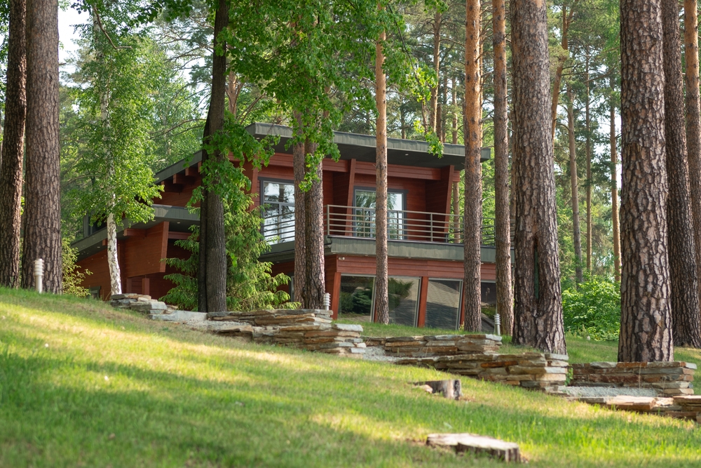 Terrain idéal dans les Laurentides: en forêt.